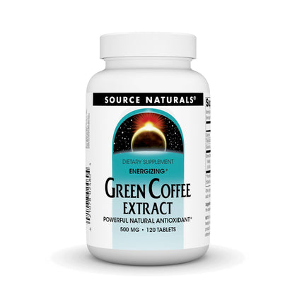 Extrait de Café Vert Source Naturals 500 mg comprimés vue de face