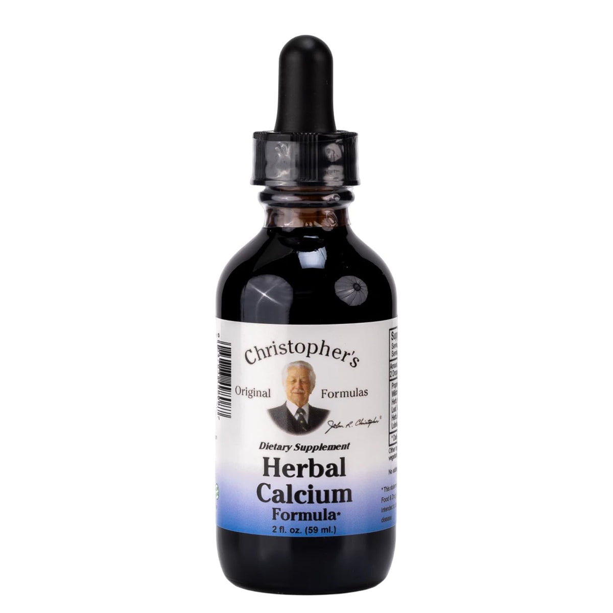 Extrait de Calcium Herboriste 2 oz de Christopher's Original Formulas, vue avant