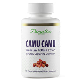 Extrait de Camu Camu Bio Paradise Herbs 400 mg 180 capsules vue de face