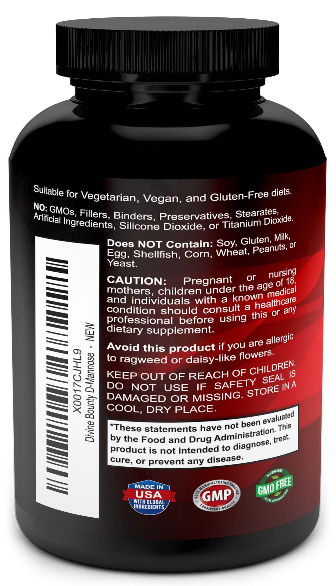 Extrait de canneberge et pissenlit dans les capsules de Divine Bounty