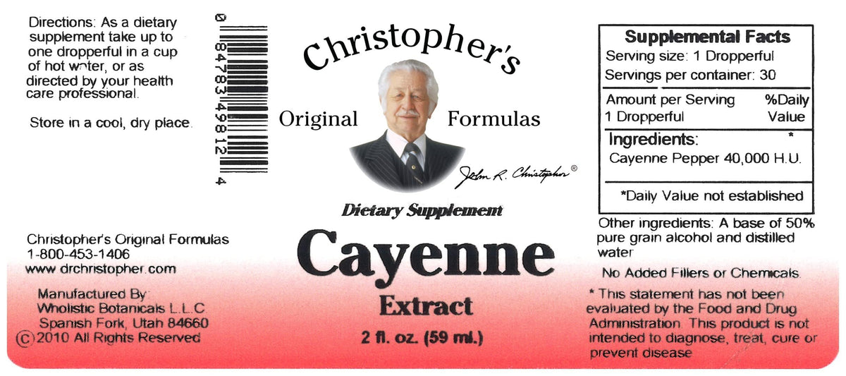 Extrait de Cayenne Christopher's sur une table en bois
