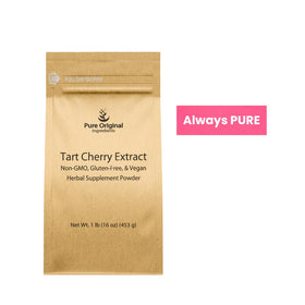 Extrait de cerise acide Pure Original Ingredients en poudre sur une cuillère