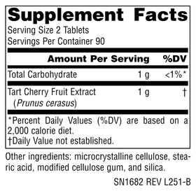 Extrait de Cerise Source Naturals 500 mg - comprimés végétariens