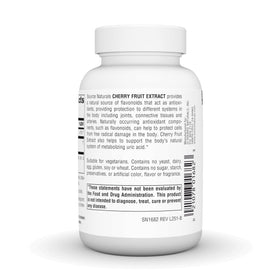 Extrait de Cerise Source Naturals 500 mg - ingrédients sur l'étiquette