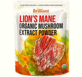 Extrait de Champignon Lion's Mane Bio Ellie's Best, vue de face