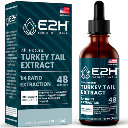 Extrait de champignon Turkey Tail E2H 60 ml vue avant