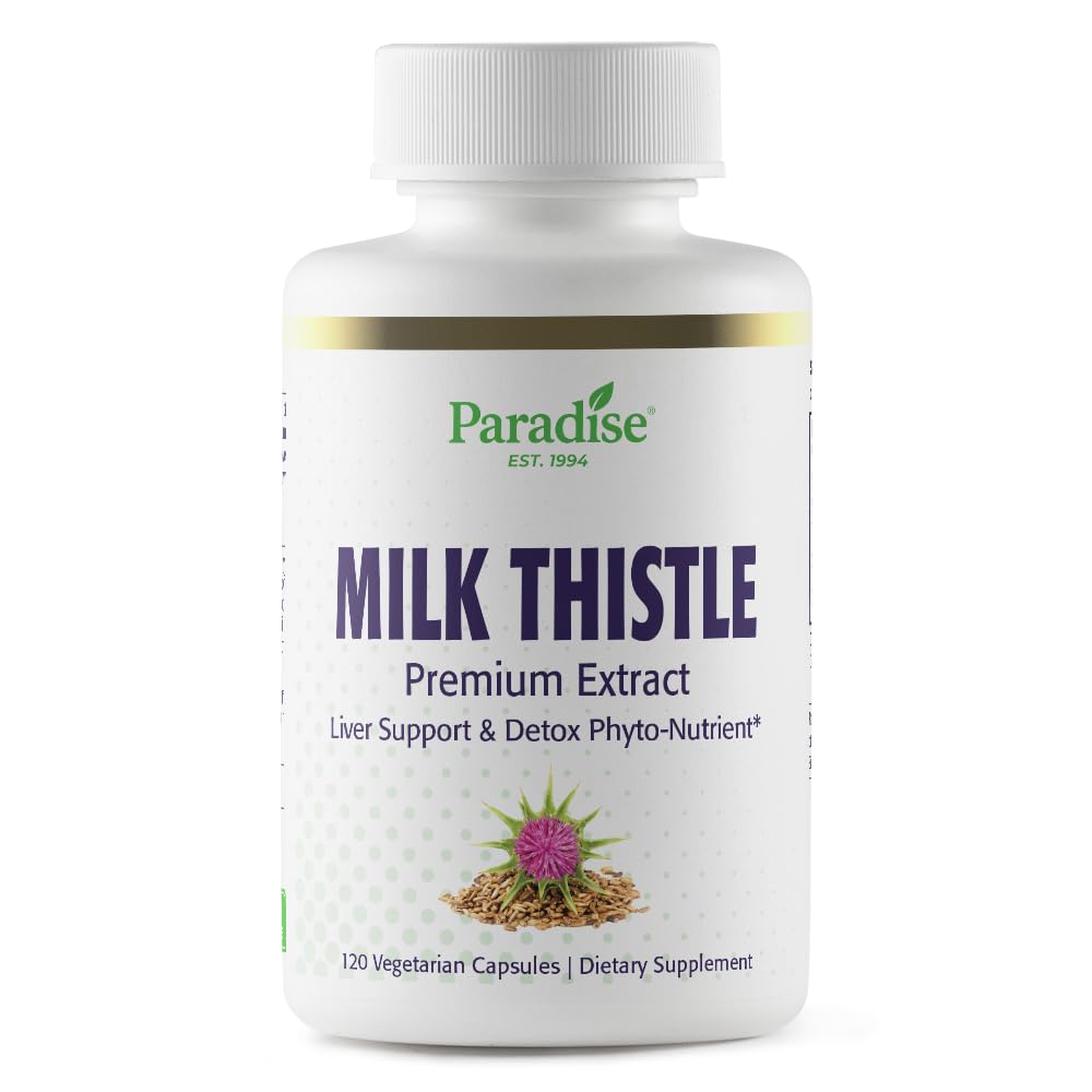 Extrait de Chardon-Marie Paradise Herbs 120 capsules vue de face