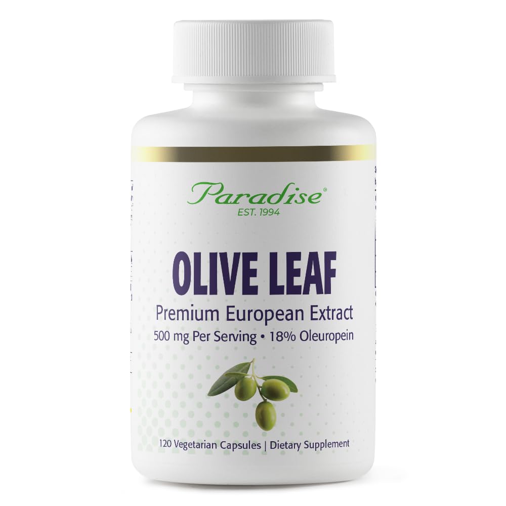 Extrait de Feuille d'Olivier Paradise Herbs 120 Capsules vue de face