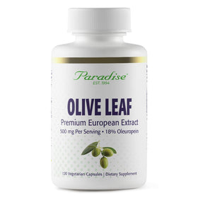 Extrait de Feuille d'Olivier Paradise Herbs 120 Capsules vue de face