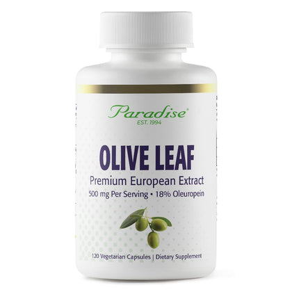 Extrait de Feuille d'Olivier Paradise Herbs 120 Capsules vue de face