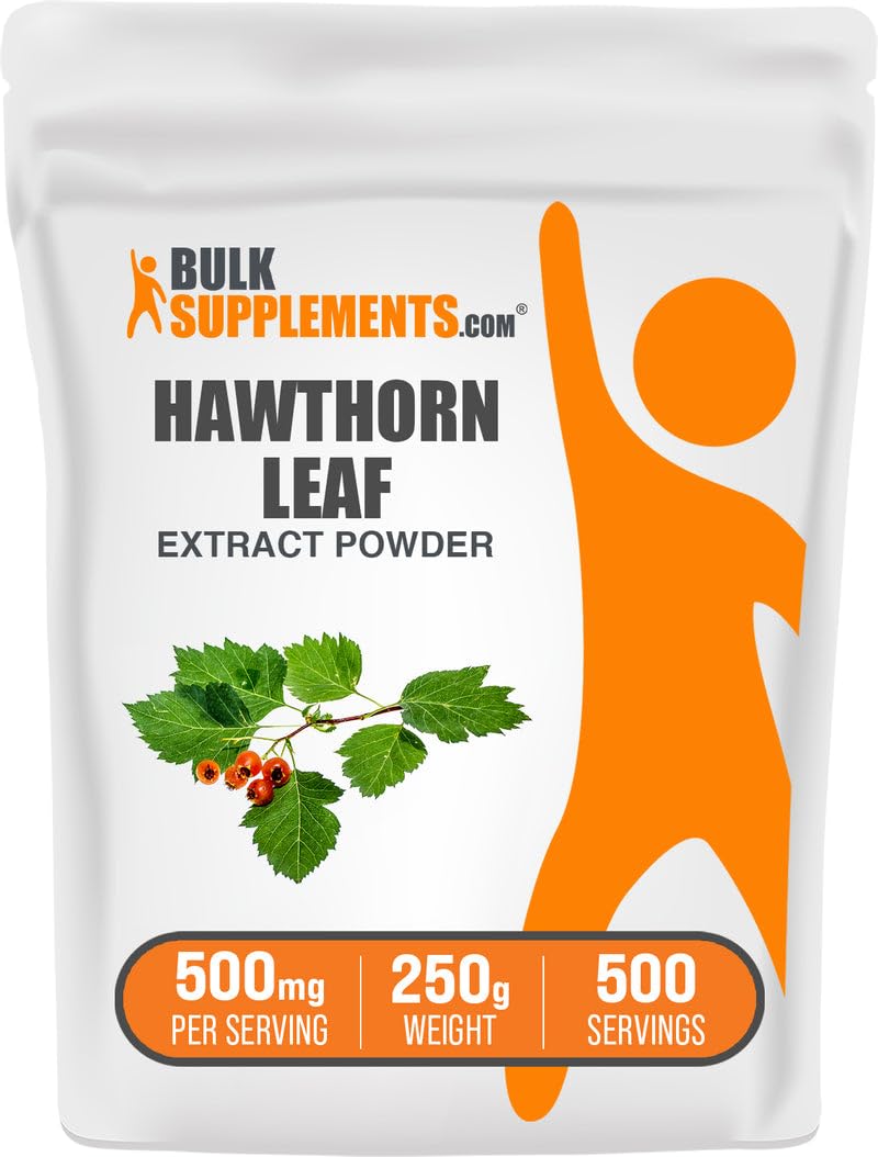 Extrait de Feuille de Aubépine BulkSupplements 250g vue avant