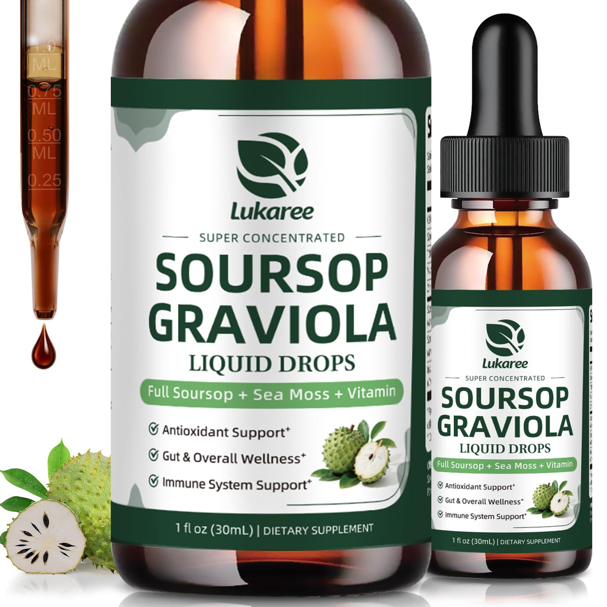 Extrait de Feuille de Graviola Lukaree 2 Pack vue de face