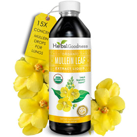 Extrait de feuille de molène Herbal Goodness 12 Fl Oz vue avant