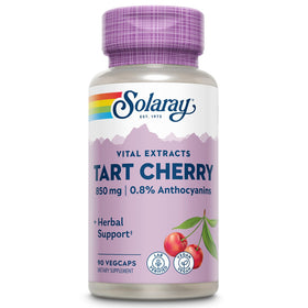 Extrait de Fruit de Cerise Acide SOLARAY 850 mg, bouteille vue de face