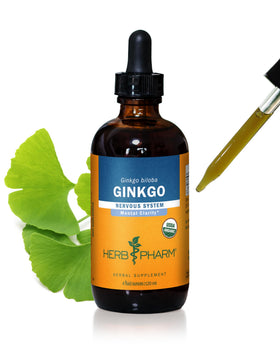 Extrait de Ginkgo Biloba Herb Pharm 4 oz vue avant