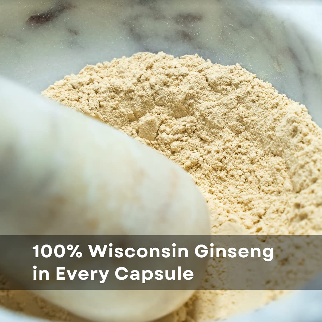 Extrait de ginseng dans une capsule transparente