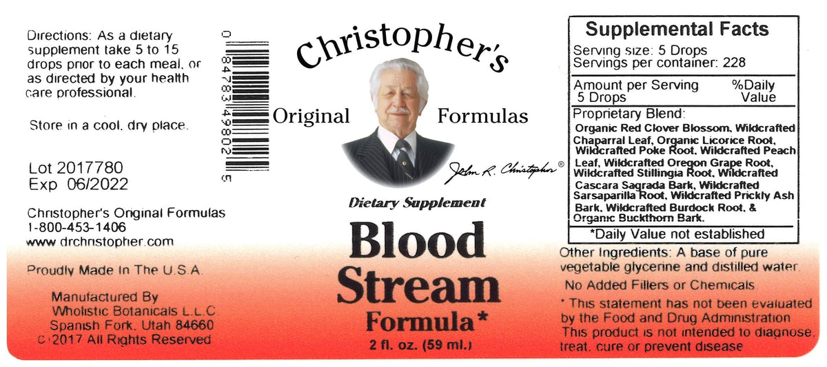 Extrait de Glycérine Blood Stream 2 oz sur fond neutre