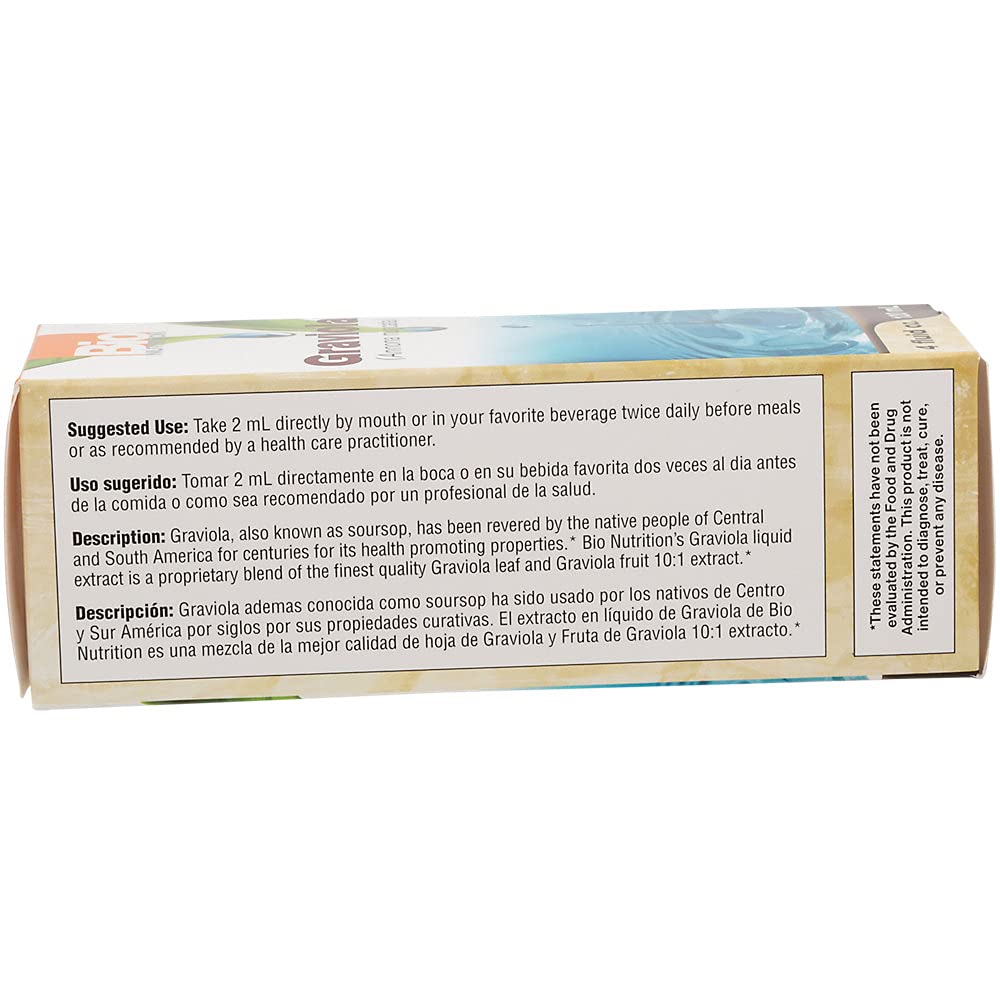 Extrait de Graviola Bio Nutrition 4 oz avec fruits de graviola