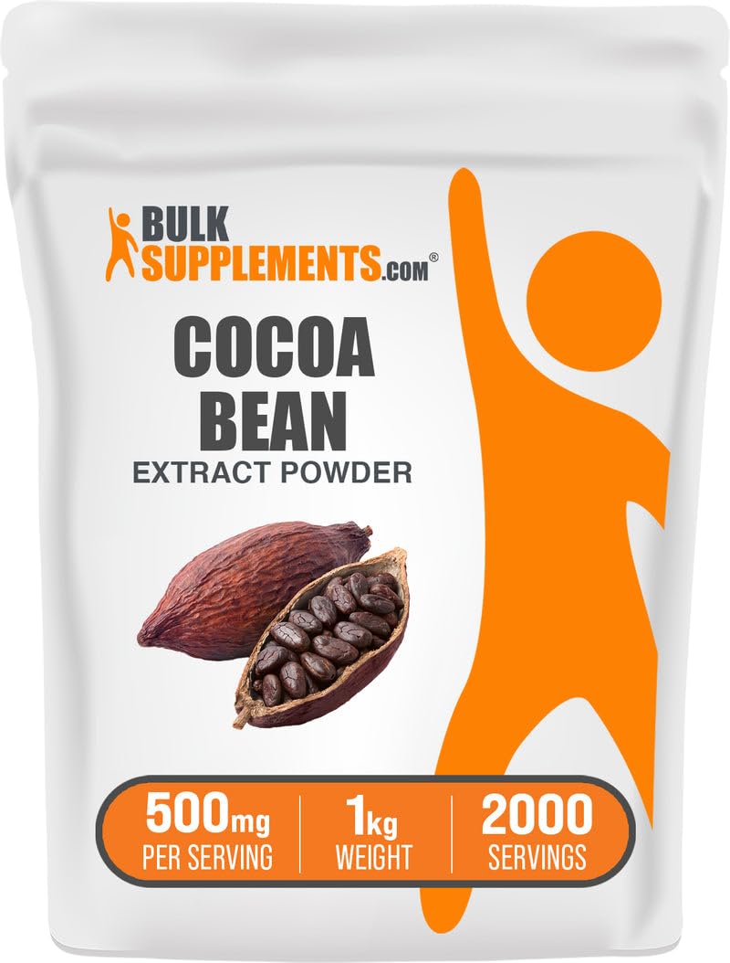 Extrait de Haricot de Cacao BulkSupplements 1kg - vue avant
