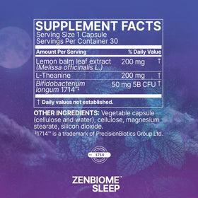 Extrait de mélisse utilisé dans Zenbiome Sleep