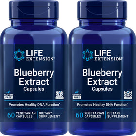 Extrait de Myrtille Life Extension, 60 Capsules Végétariennes, vue avant