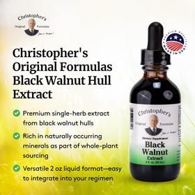 Extrait de Noix Noire Christopher's 2 oz avec étiquette