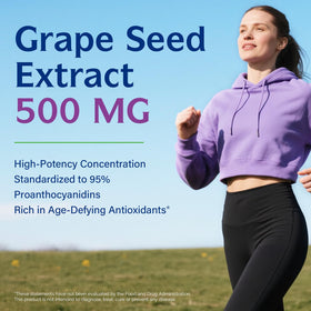 Extrait de pépins de raisin Innate Vitality 500 mg gélules végétariennes sur table