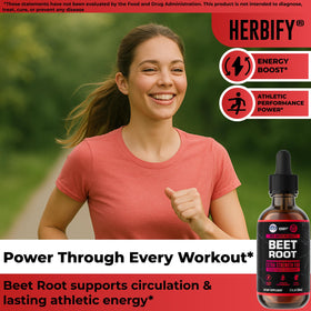 Extrait de racine de betterave HERBIFY versé dans une cuillère