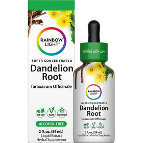 Extrait de racine de pissenlit Rainbow Light 2 Fl Oz en bouteille vue de face
