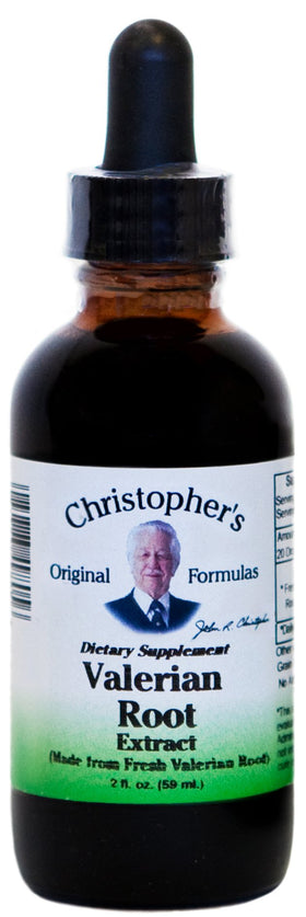 Extrait de Racine de Valériane de Christopher's 60 ml, vue avant