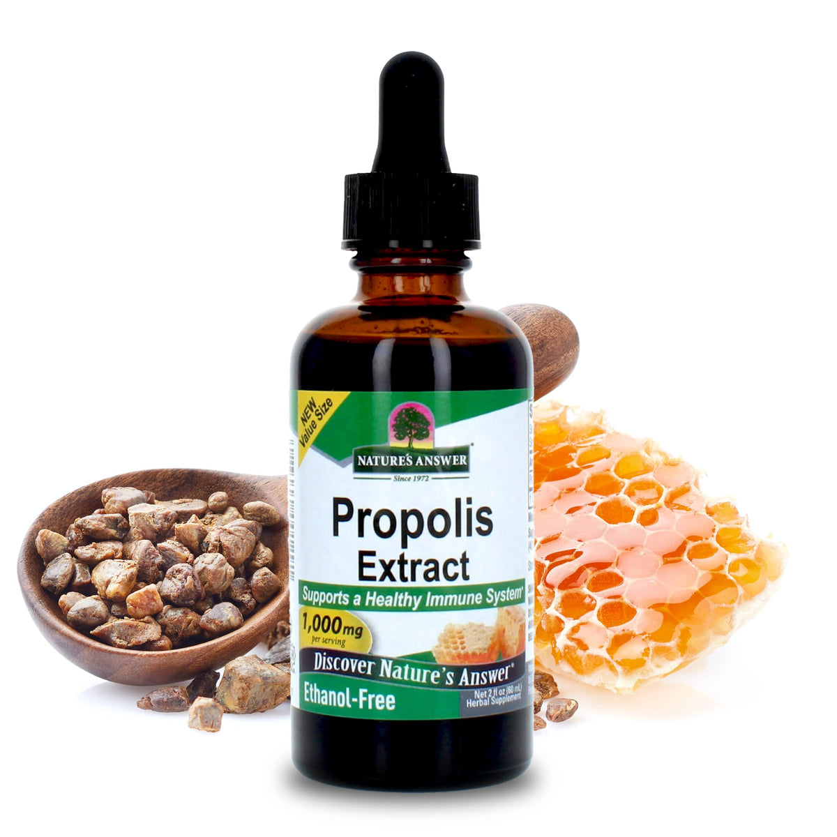 Extrait de résine de propolis Nature's Answer 60ml vue de face