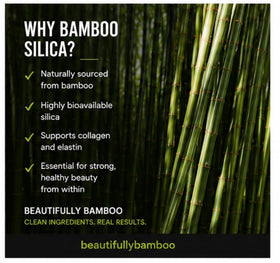 Extrait de silice de bambou Beautifully Bamboo en vue de face