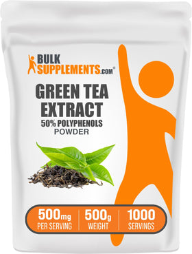 Extrait de Thé Vert BulkSupplements 500g vue de face