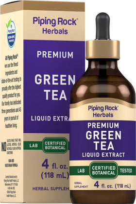 Extrait de Thé Vert Piping Rock 4 Fl Oz vue de face