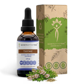 Extrait de thym liquide sans alcool Secrets of the Tribe 60 ml vue avant