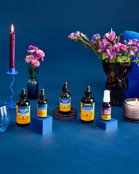 Extrait de Valériane Herb Pharm, vue latérale avec dosage