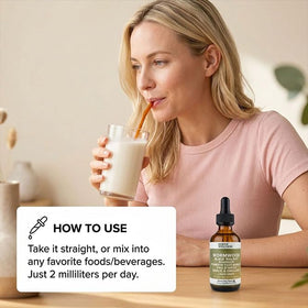 Extrait Herbal Inner Cleanse 60ml avec des herbes autour