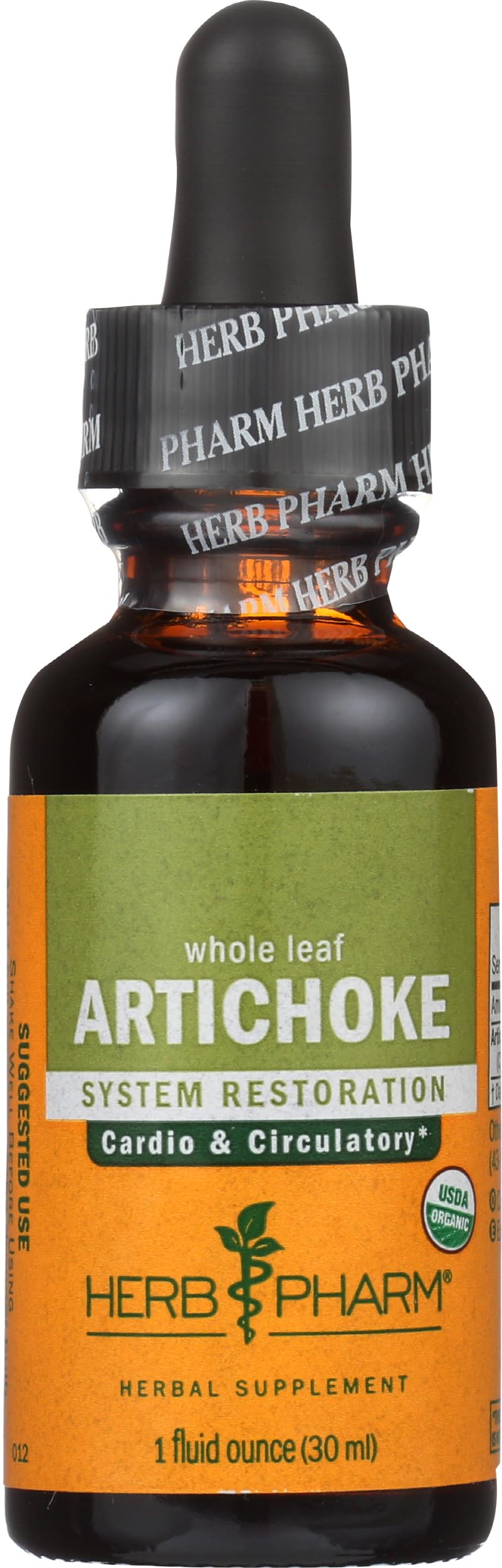 Extrait liquide d'artichaut bio Herb Pharm sur fond blanc