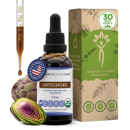 Extrait liquide d'artichaut Secrets of the Tribe 60 ml vue avant