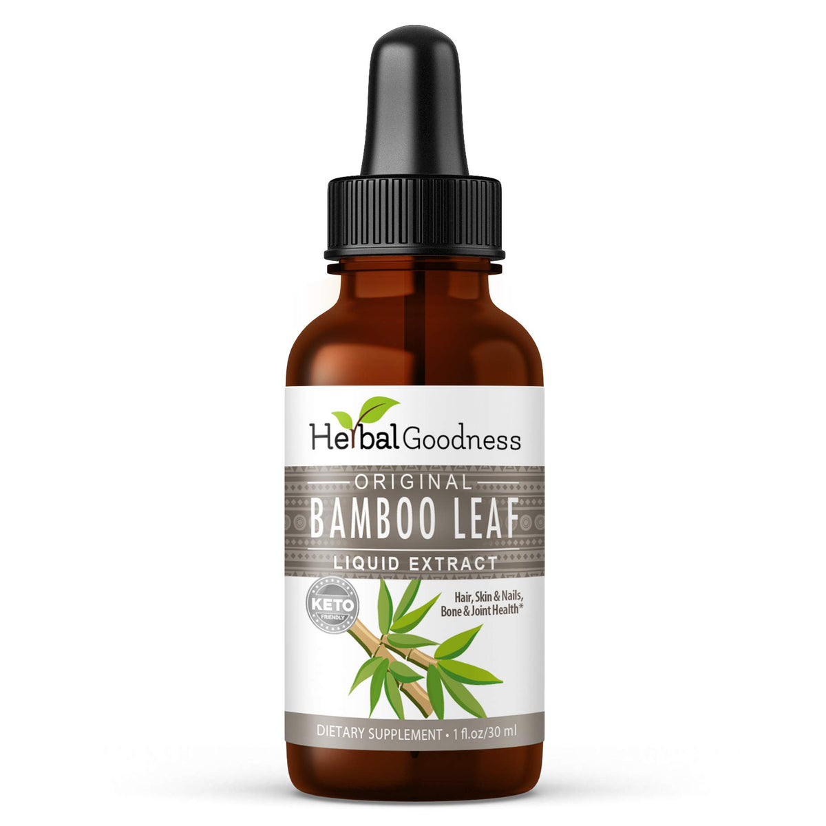 Extrait liquide de bambou Herbal Papaya 1oz avec étiquette