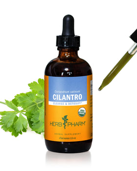 Extrait liquide de coriandre bio Herb Pharm 118 ml, vue de face