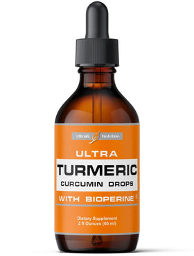 Extrait liquide de curcuma Ultra6 Nutrition 95% curcuminoïdes, bouteille vue de face