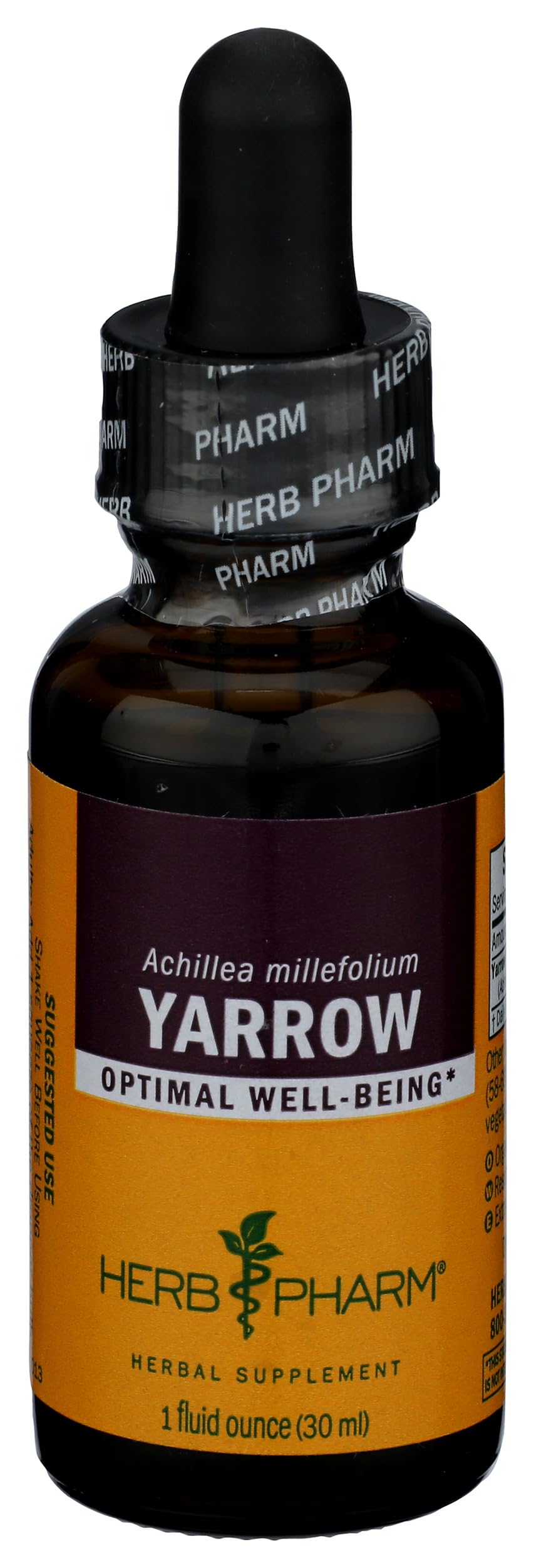 Extrait liquide de fleurs d'Achillée d'Herb Pharm 30 ml en bouteille
