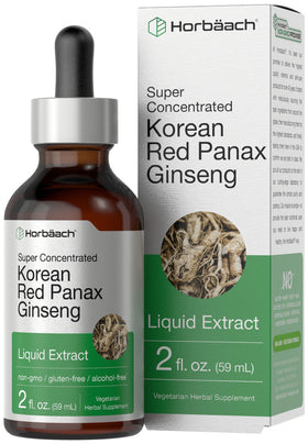 Extrait liquide de ginseng rouge coréen Horbäach 60 ml, vue avant
