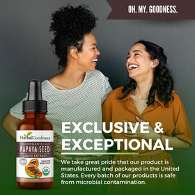Extrait liquide de graines de papaye Herbal Goodness avec des ingrédients naturels