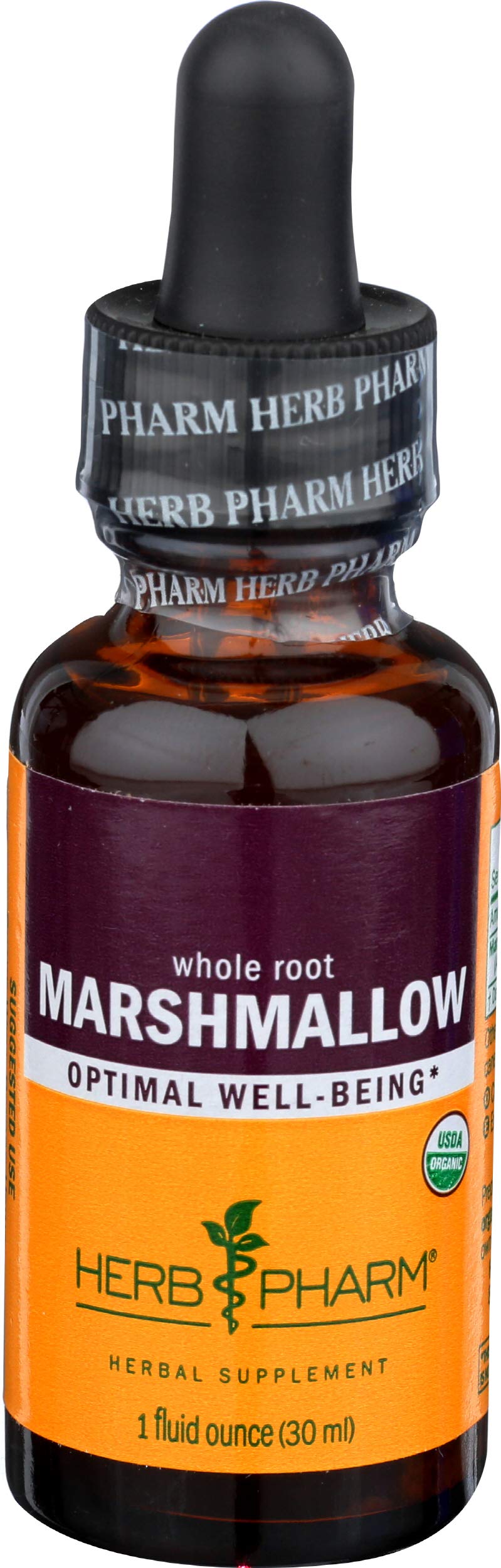 Extrait liquide de guimauve Herb Pharm 30 ml, vue de face