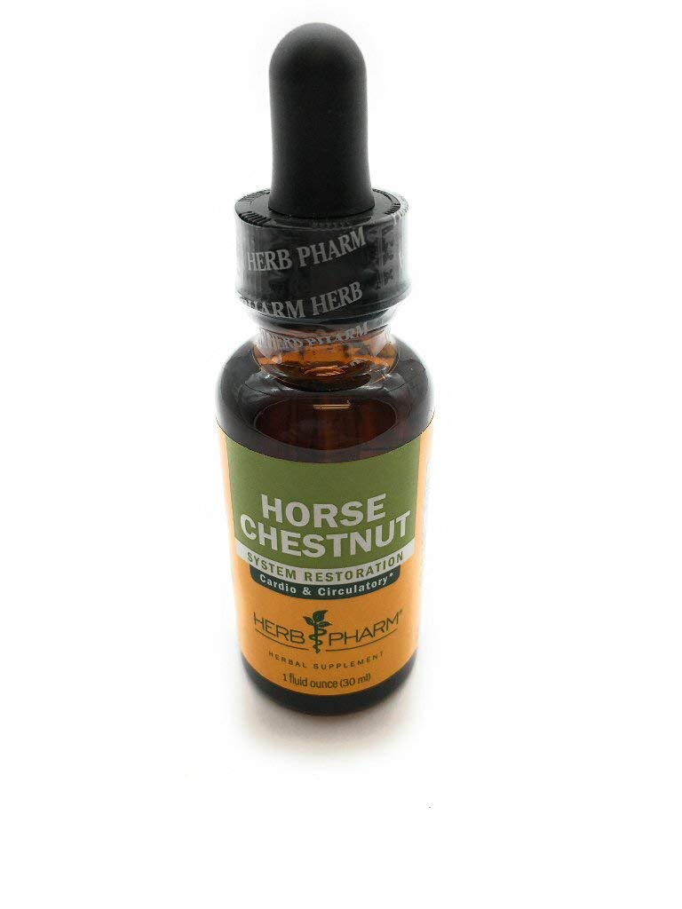 Extrait liquide de marronnier d'Inde Herb Pharm 30 ml, vue avant avec étiquette visible