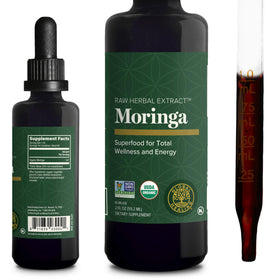 Extrait liquide de Moringa Oleifera Global Healing Center 191g, vue de face