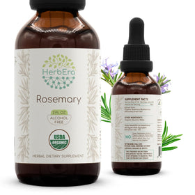 Extrait liquide de romarin bio HerbEra 60 ml avec étiquette