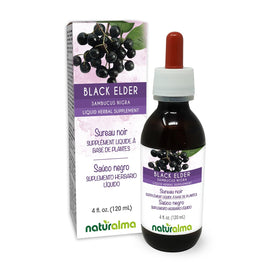 Extrait liquide de Sureau Noir Naturalma 4 fl oz, vue avant